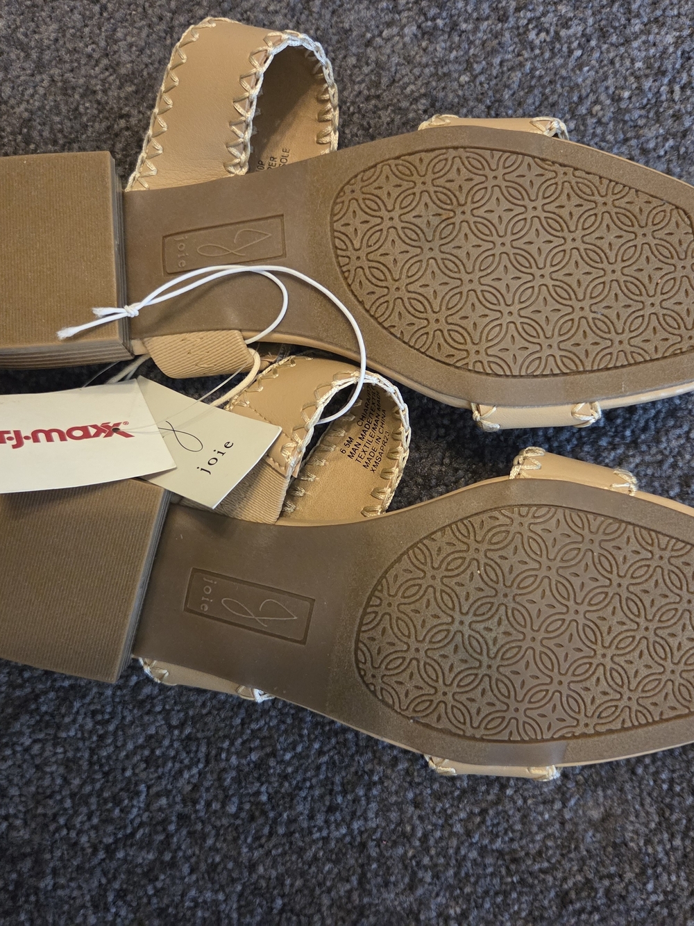Joie Tan Double-Strap Slide Sandals - Picture 4 of 7
